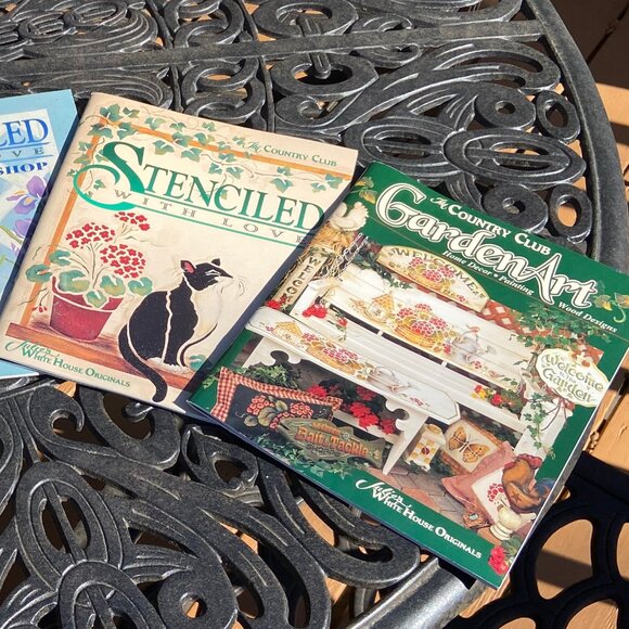 Vintage Stencil Pack – 17 Reusable Stencils & 5 Stencil Books - Picture 5 of 12